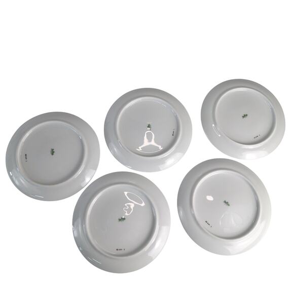 Set of 5 Vintage Rosenthal Germany Evensong 6.5" Saucer Plates c1961-81 Platinum - Picture 5 of 7